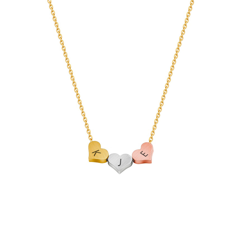 Three Tone Minimalist Necklace