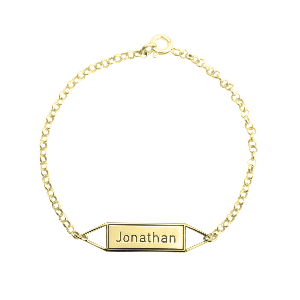 Geometric Name Bracelet