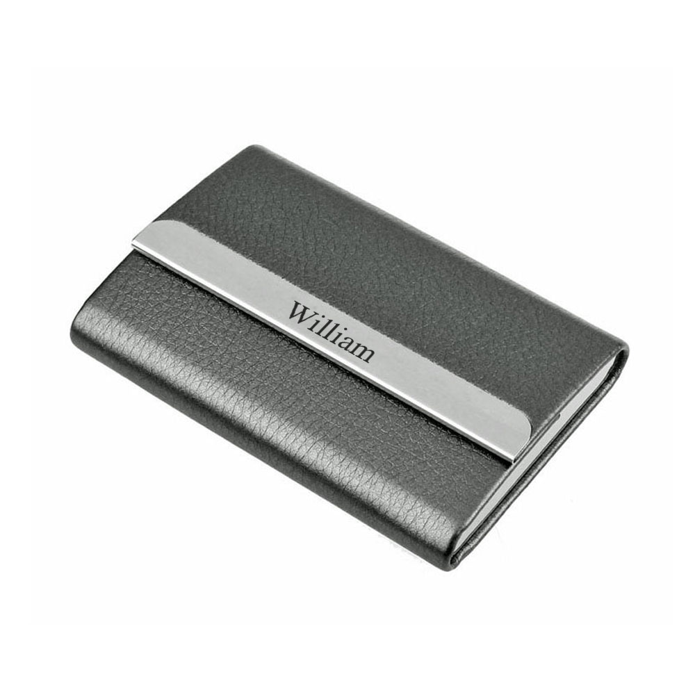 Personalised Black Card Holder