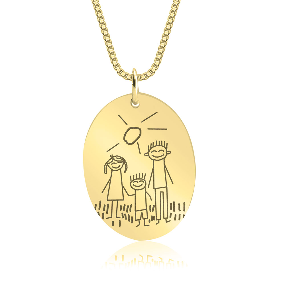Kids Drawing Necklace