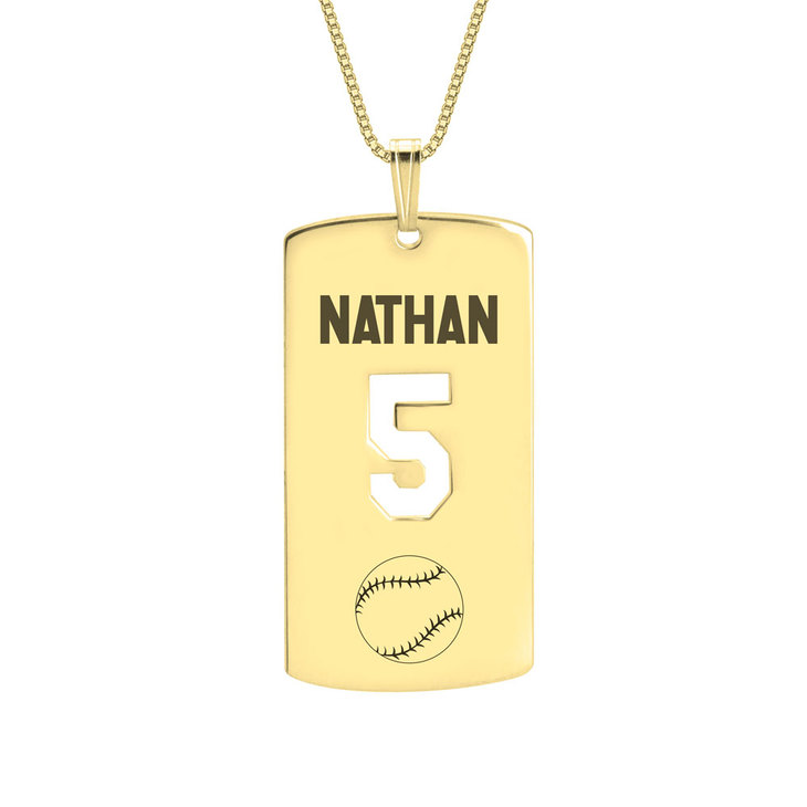Personalised Dog Tag Sport Necklace - Picture 5