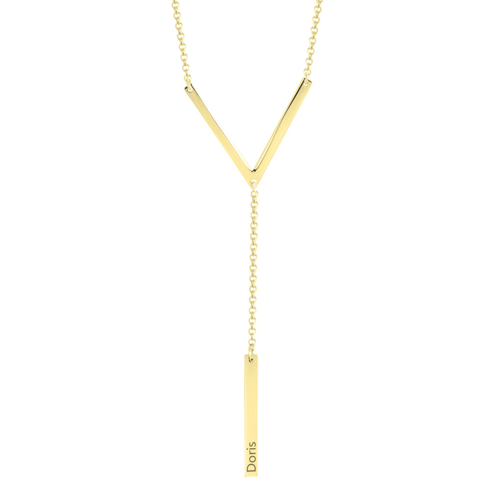 Triangle Hanging Bar Necklace