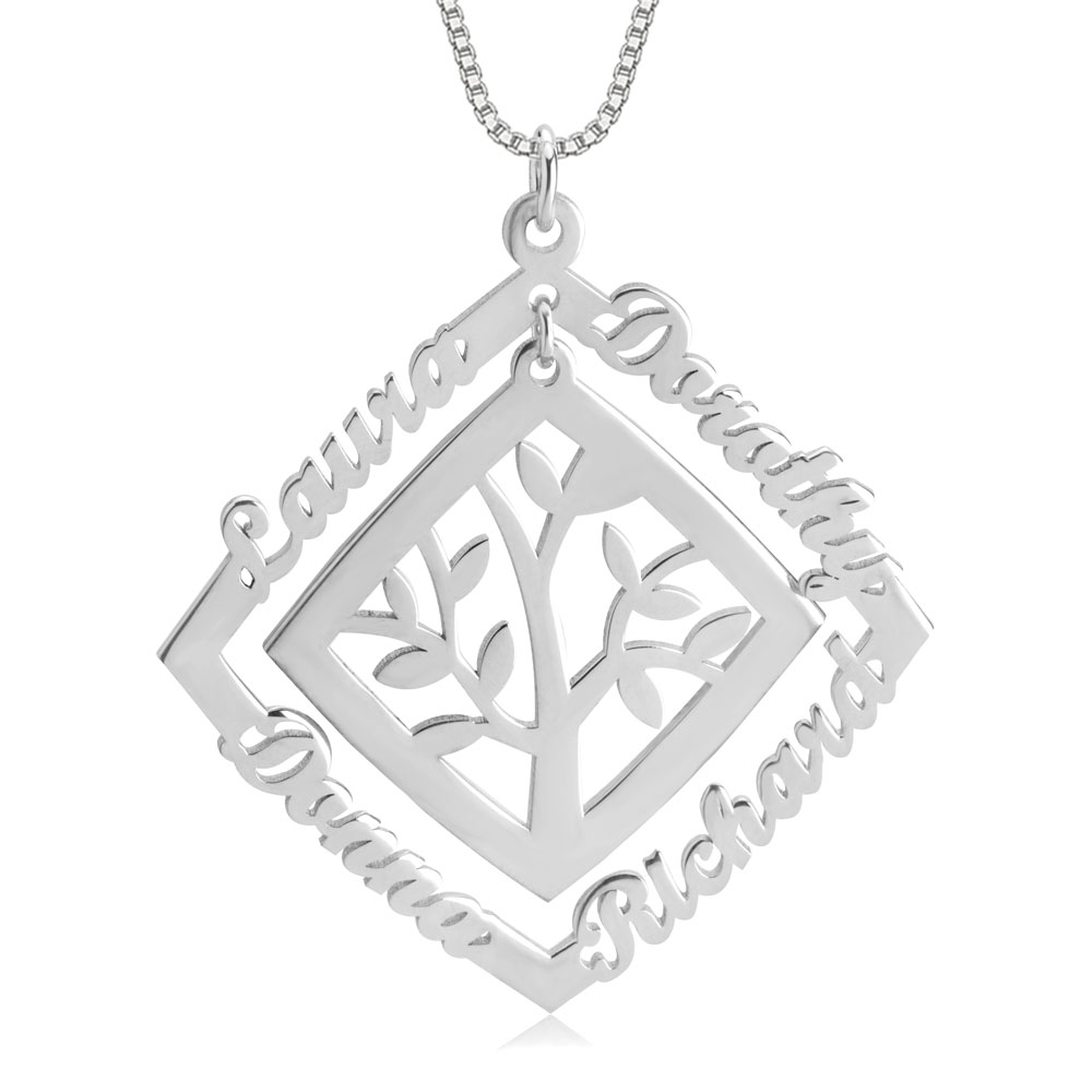 Framed Family Tree Necklace