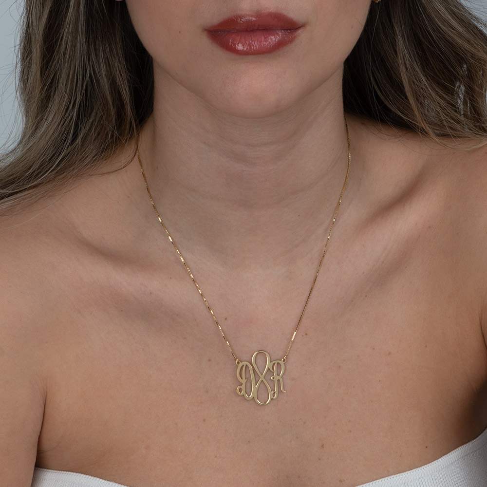 Two Initials Infinity Necklace