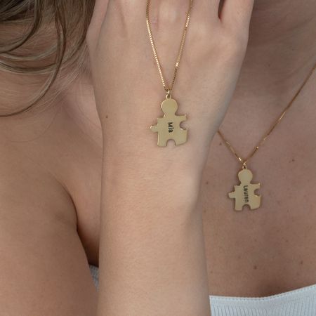 Puzzle Necklace for Couples