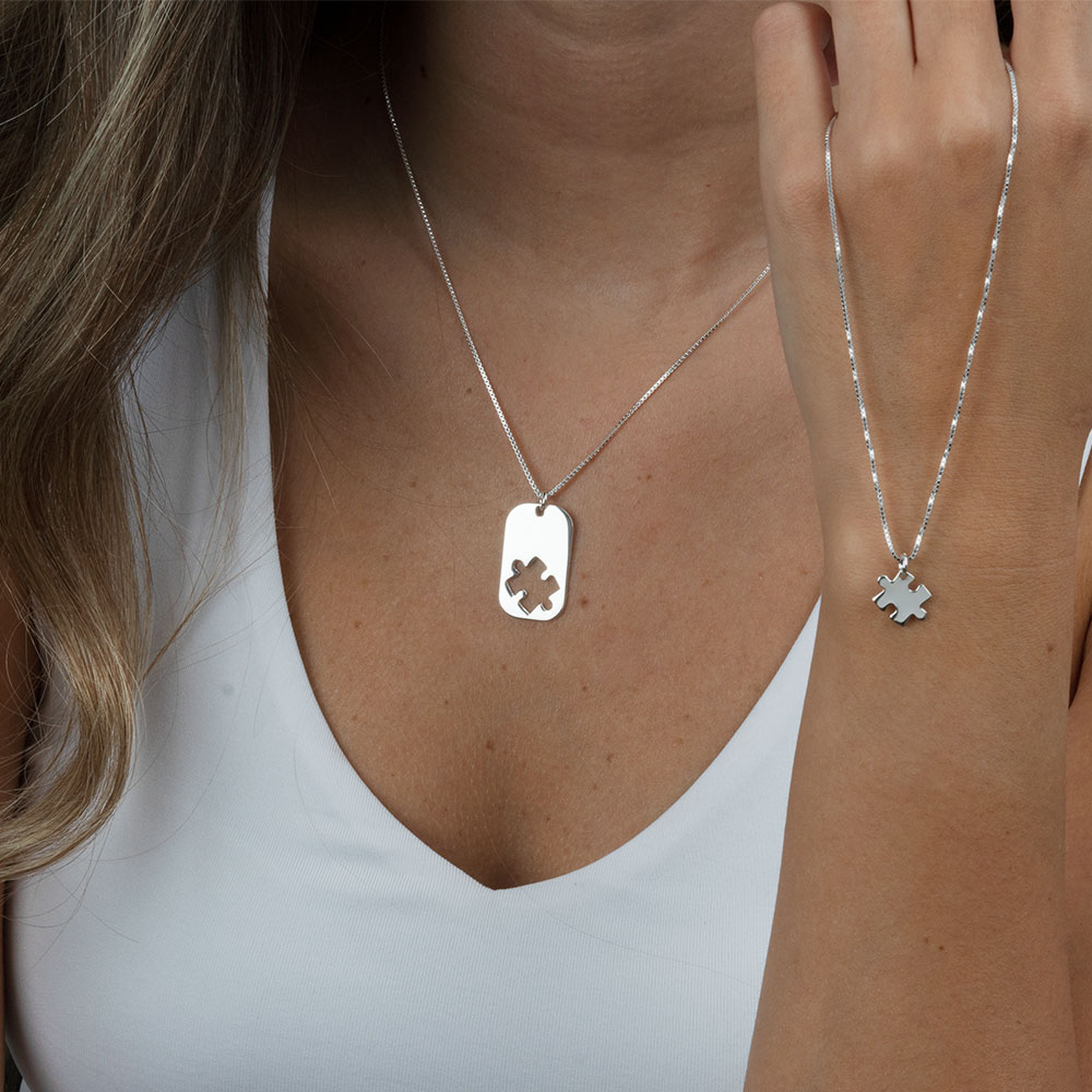 Puzzle Piece Dog Tag