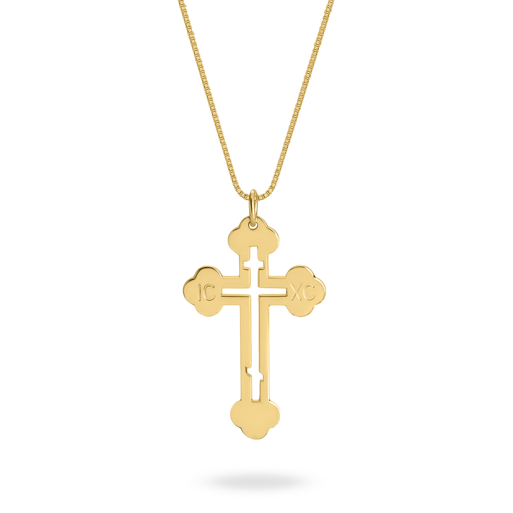 Greek Orthodox Cross Necklace