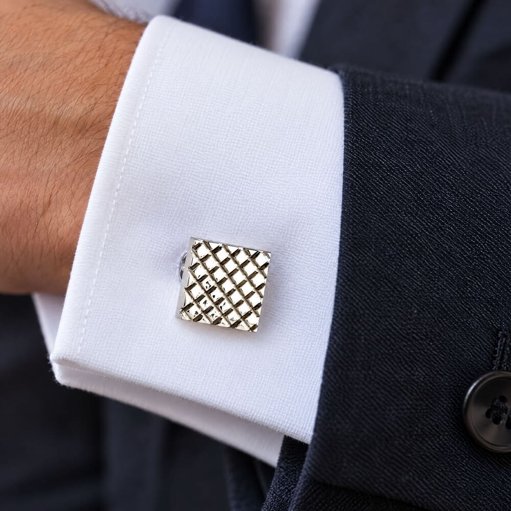 Silver Fashion Men Cufflinks