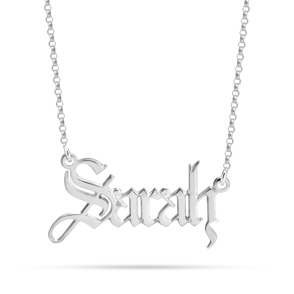 Gothic Name Necklace
