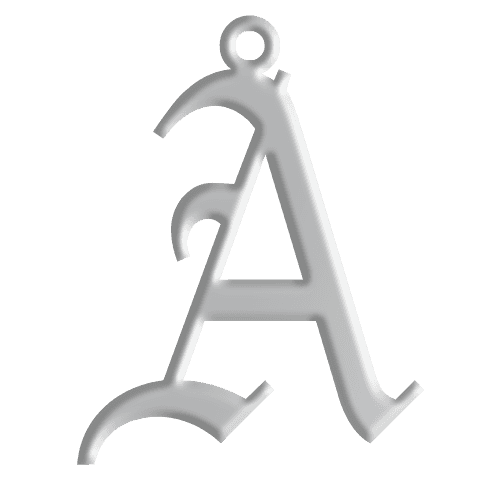 A Initial Pendant