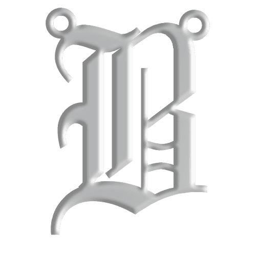 B Initial Pendant