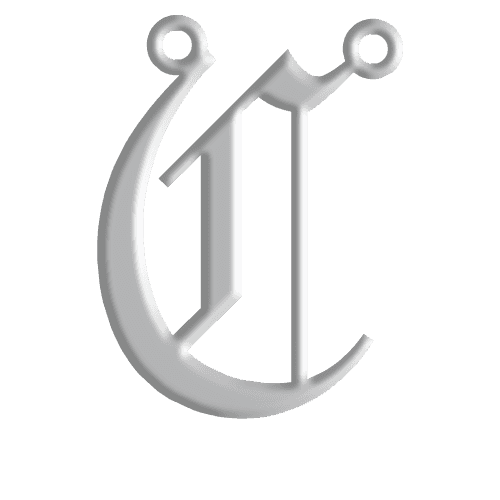 C Initial Pendant