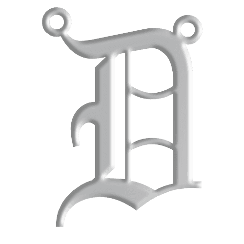 D Initial Pendant