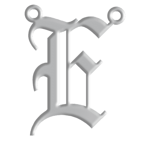 E Initial Pendant