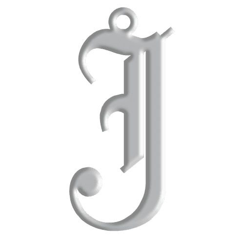 J Initial Pendant