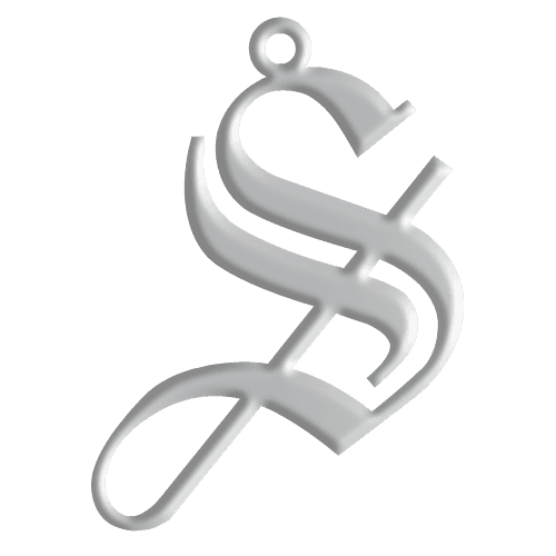 S Initial Pendant