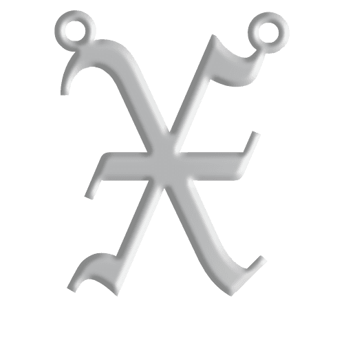 X Initial Pendant