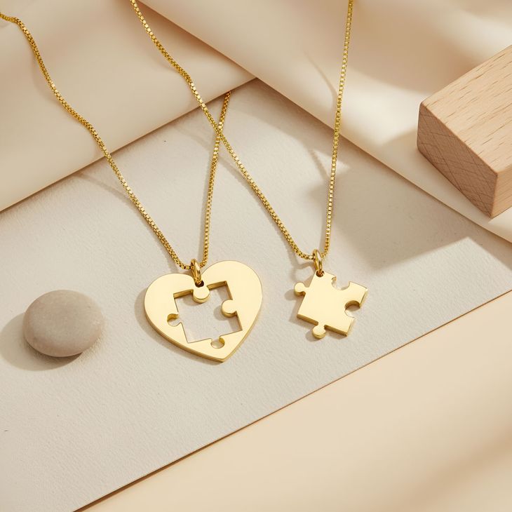 Heart Puzzle Necklace information