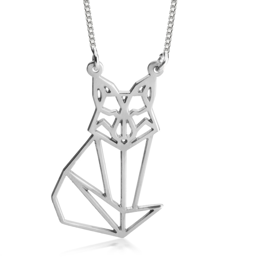 Geometric Fox Necklace