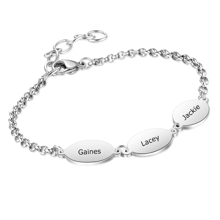 Engraved Bracelet with Children's Names 