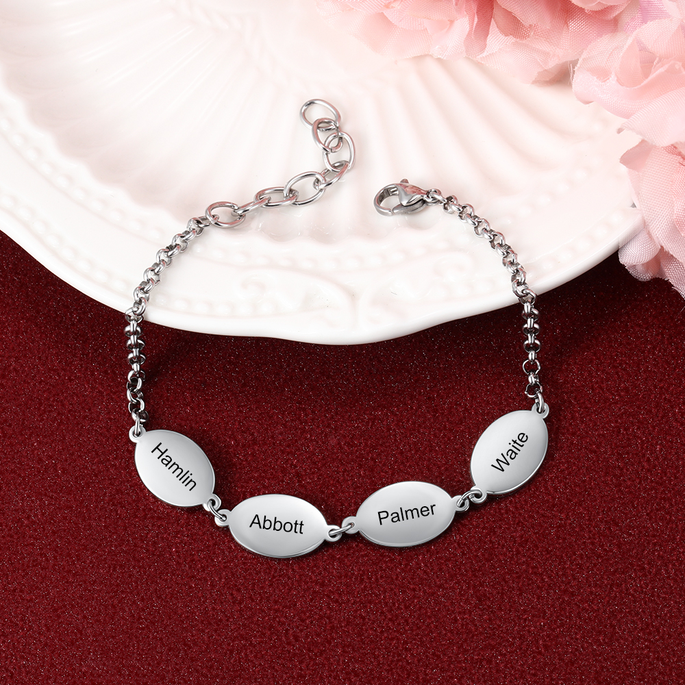 Engraved Bracelet with Children's Names 