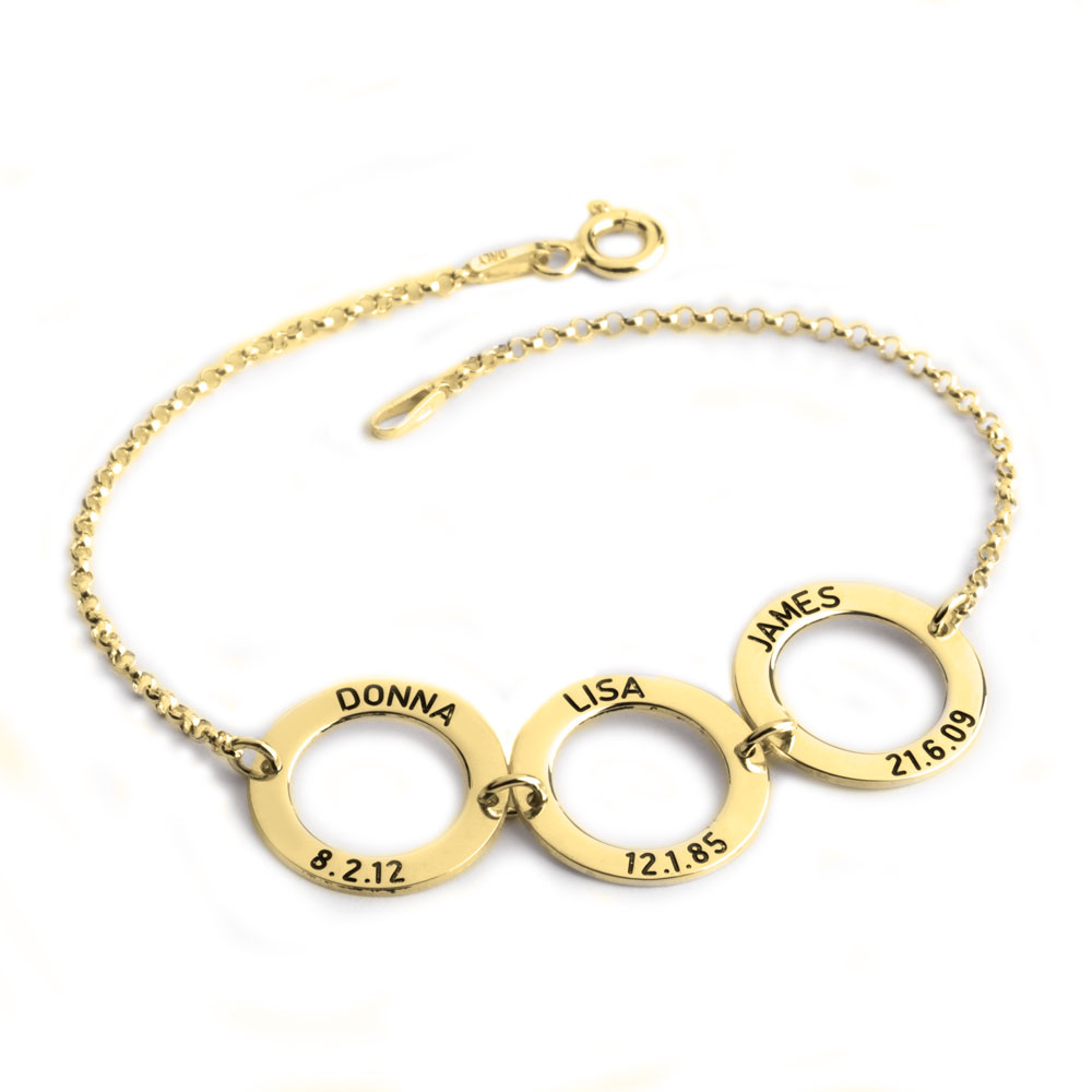 Personalised Disc Bracelet for Mom
