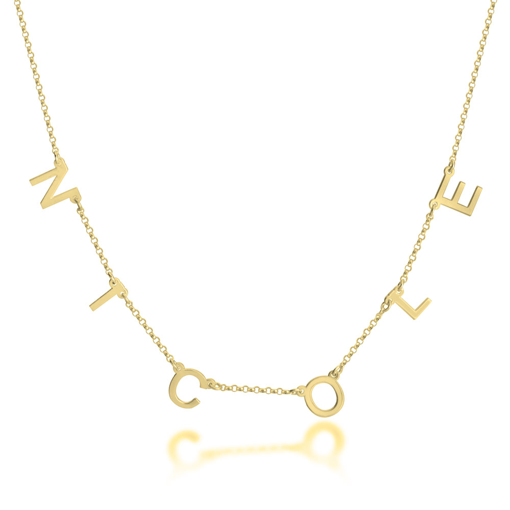Spaced Letter Necklace