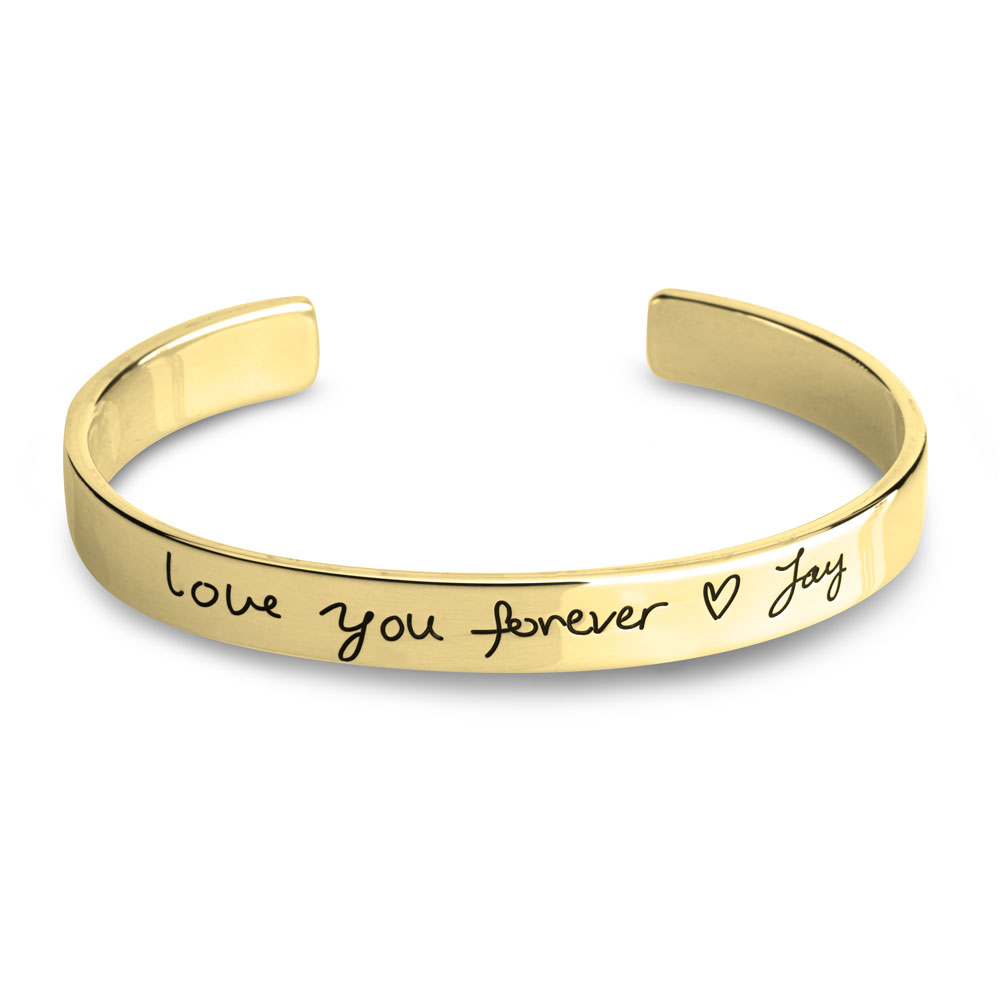 Custom Handwritten Message Bracelet