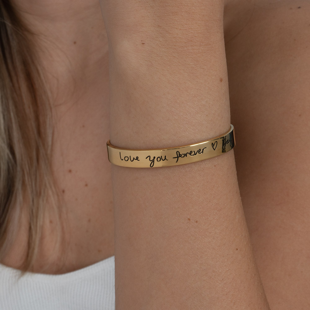 Custom Handwritten Message Bracelet