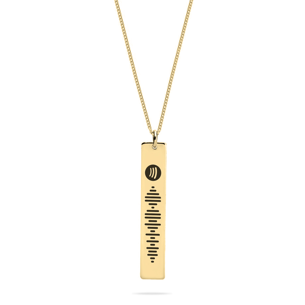 Vertical Bar Spotify Necklace