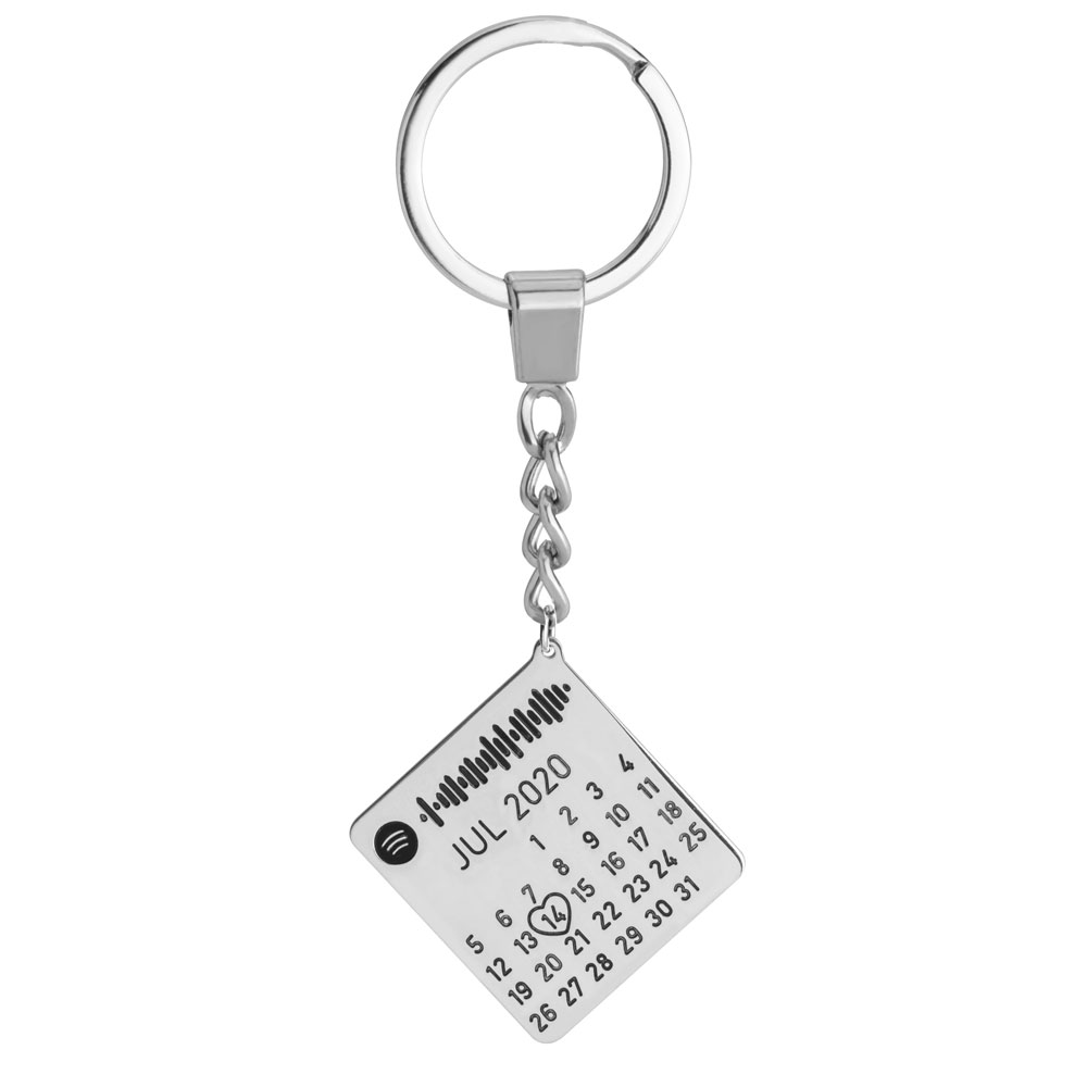 Spotify Date Custom Keychain