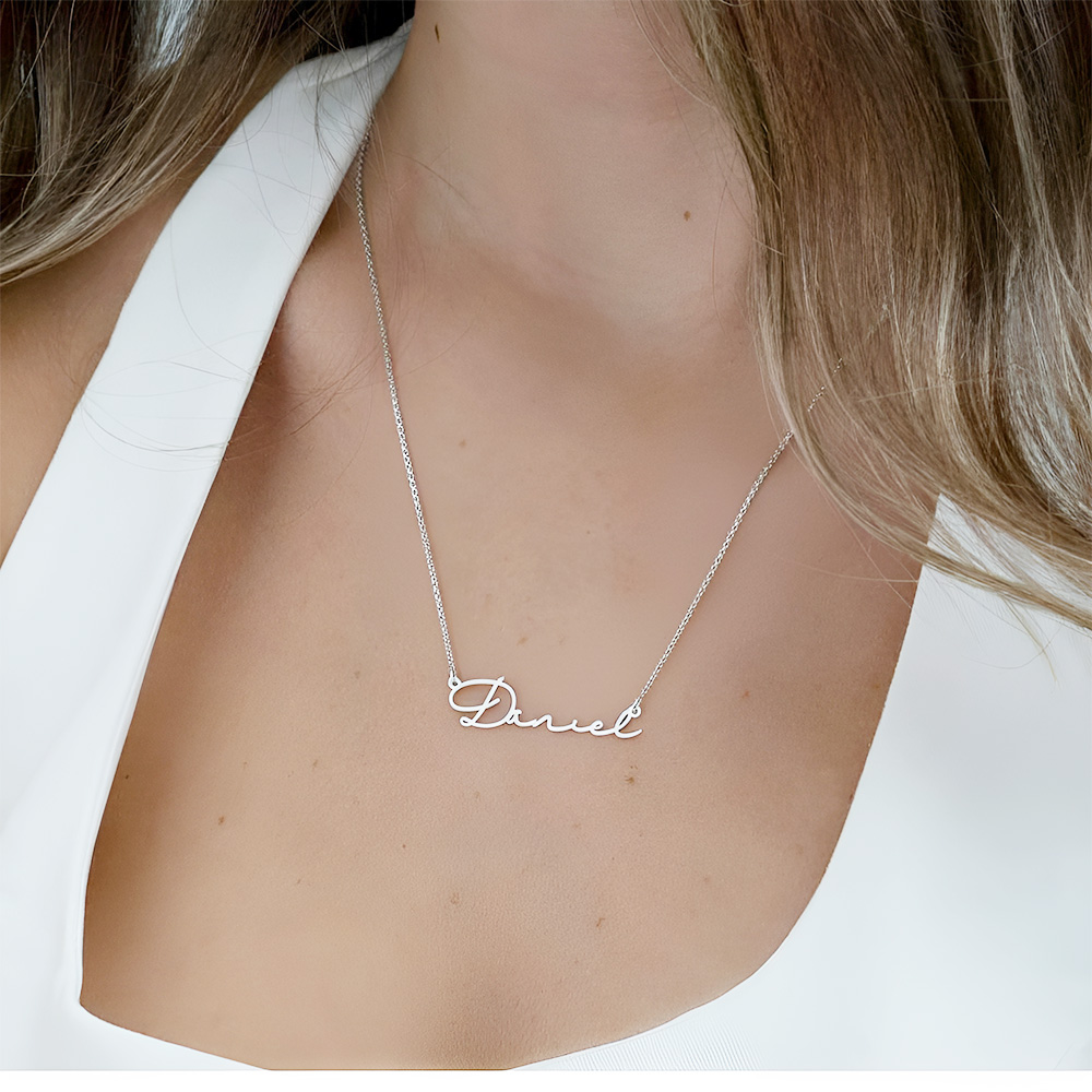 Dainty Script Name Necklace