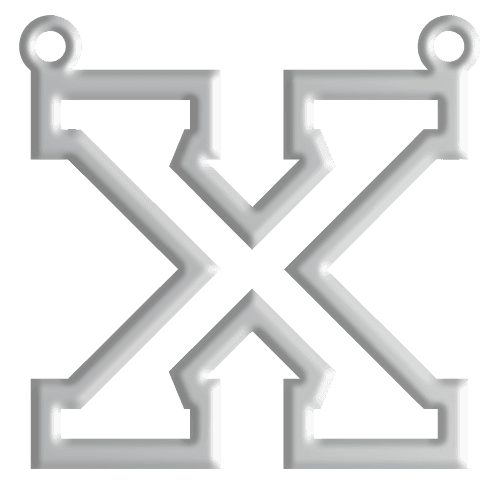 X Initial Pendant