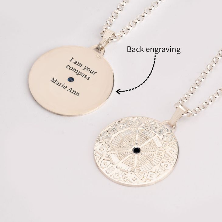 Men's Necklace With Compass information