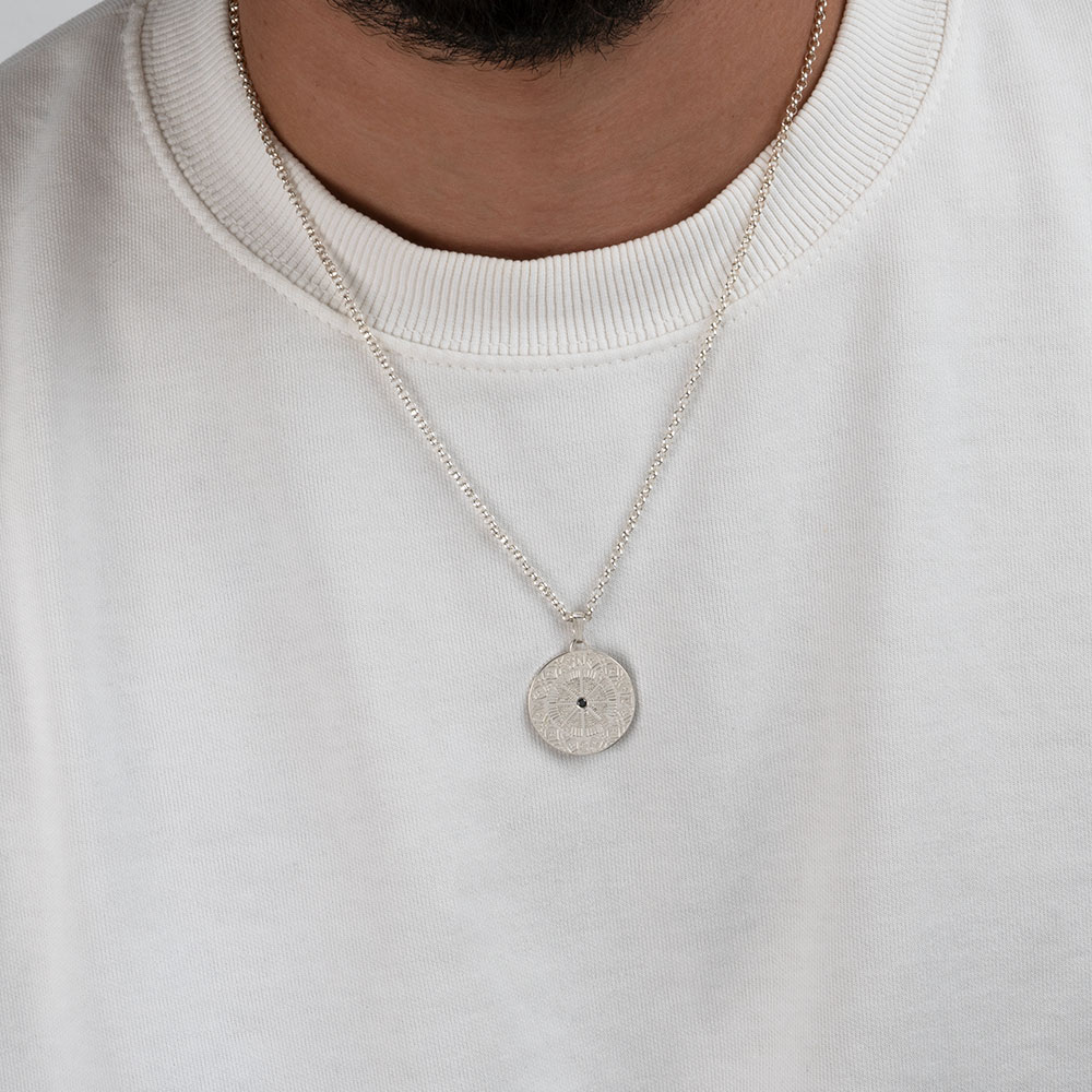 Men's Necklace With Compass