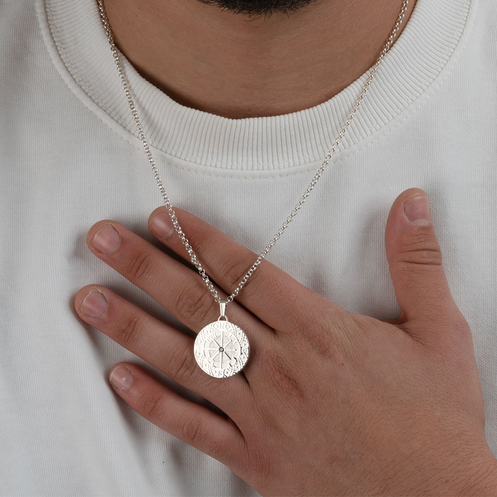 Men's Necklace With Compass