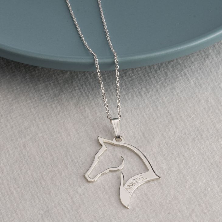 Engraved Horse Name Necklace information