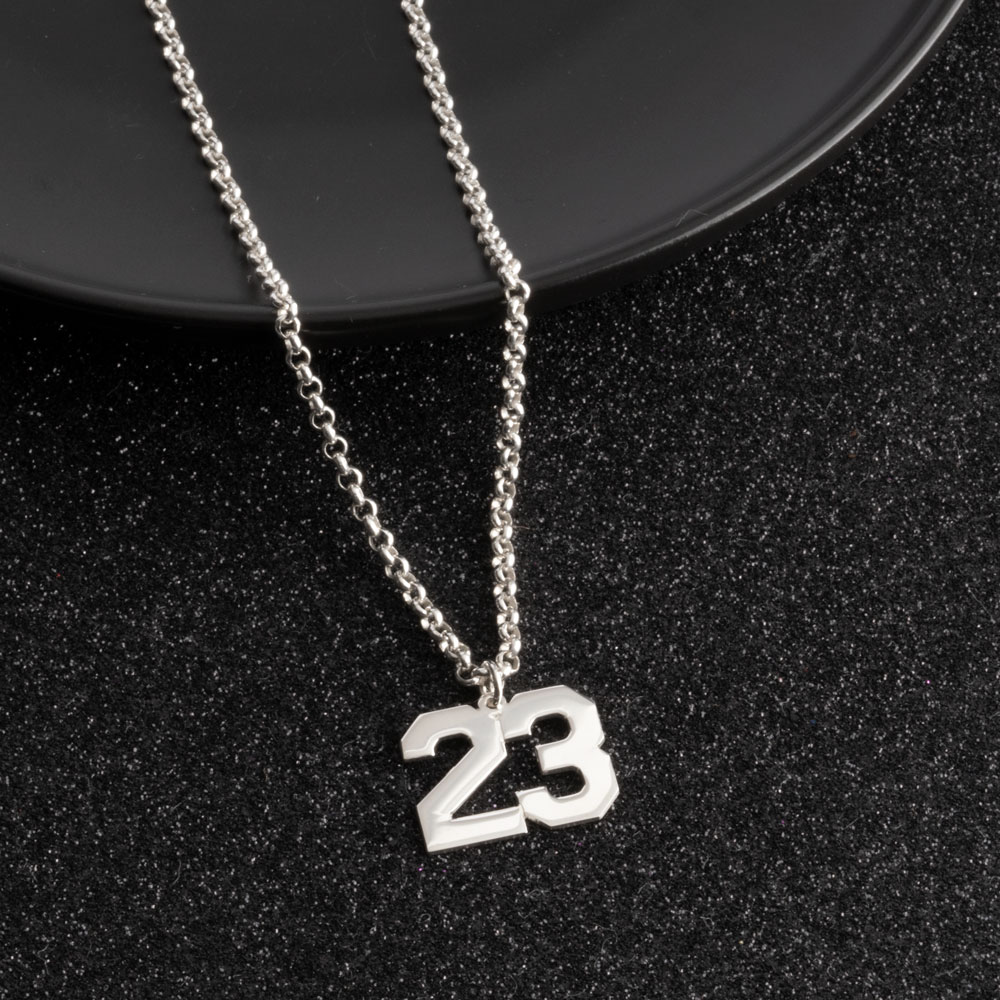 Men's Number Necklace