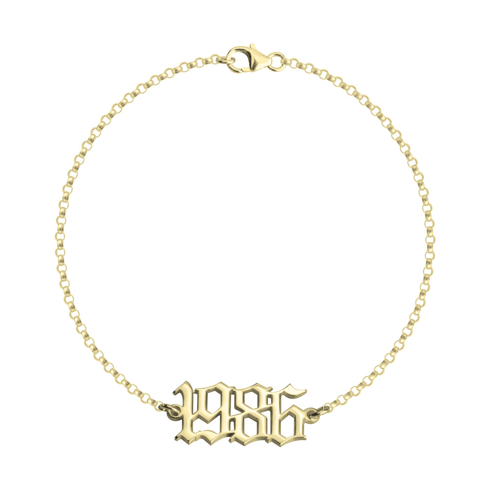 Custom Bracelet With Year