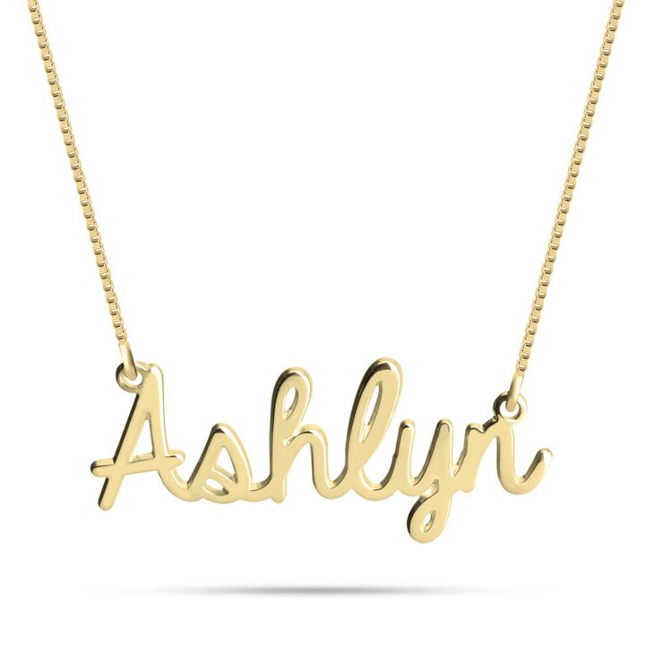 Bold Cursive Name Necklace - Picture 3