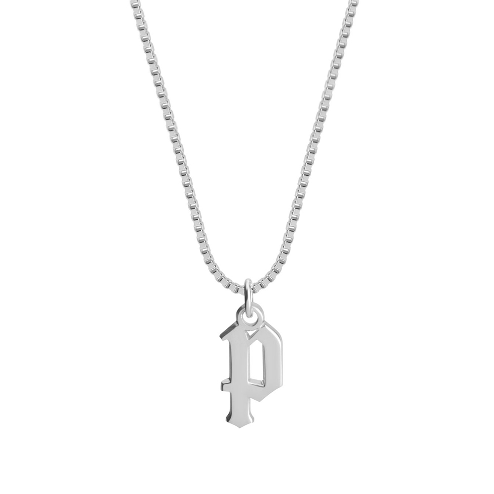 Old English Lowercase Initial Necklace