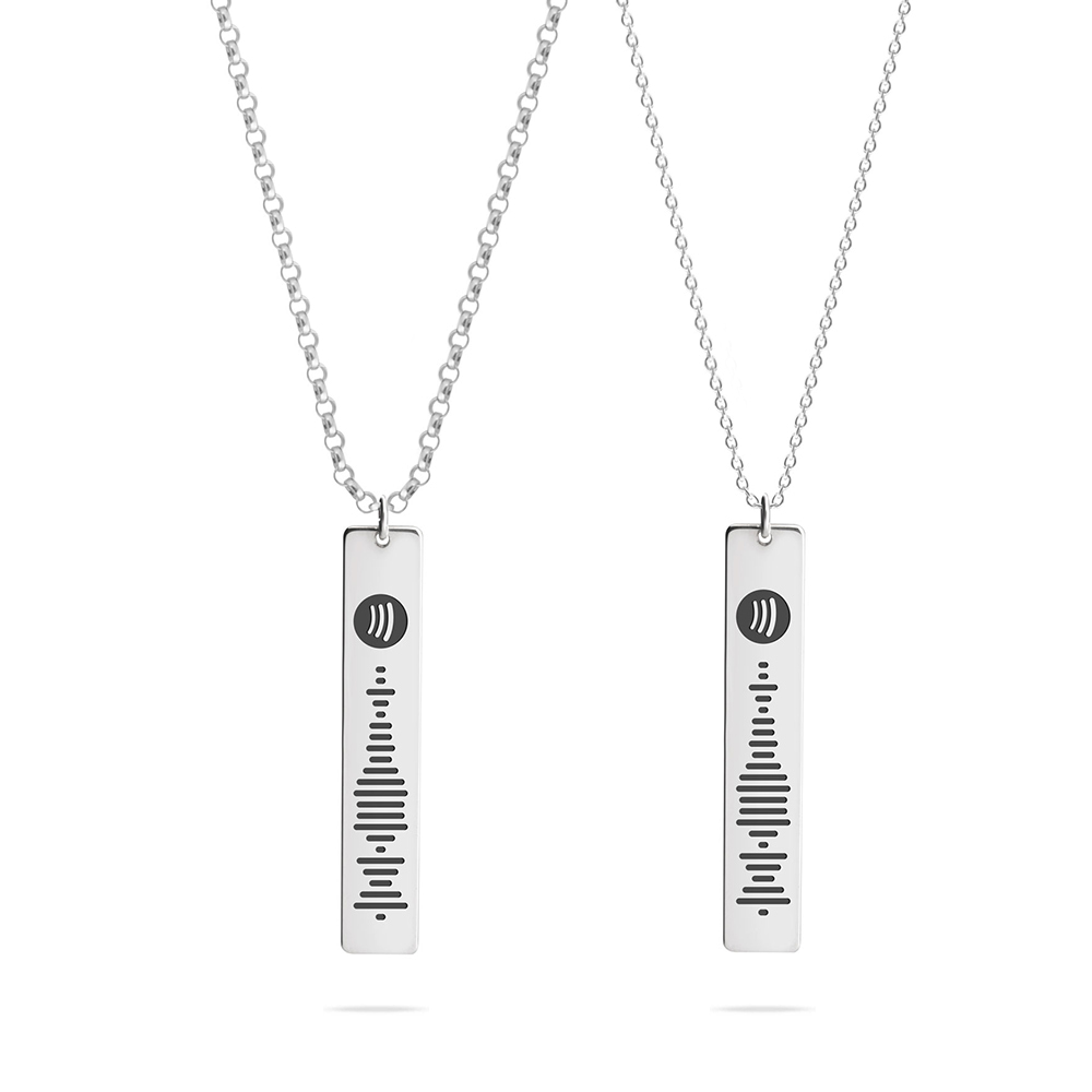 Matching Spotify Necklaces For Couples