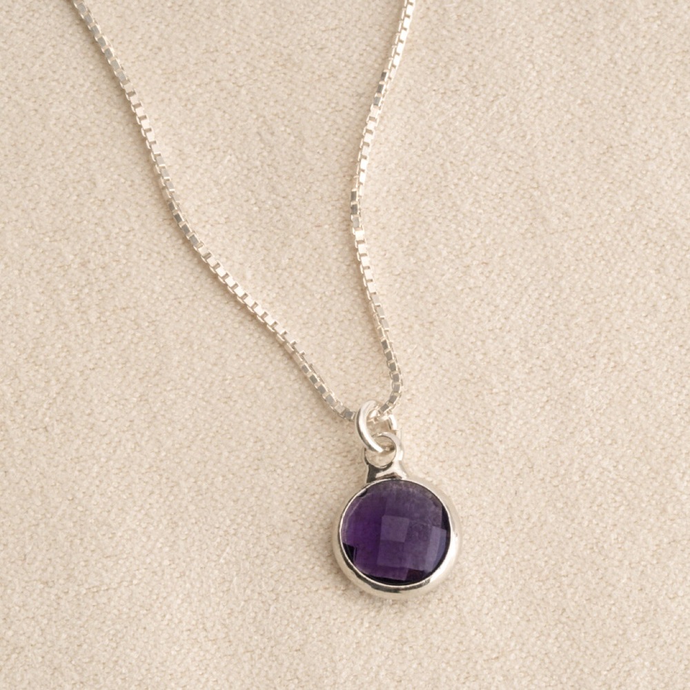 Amethyst Necklace - February Birthstone Necklace