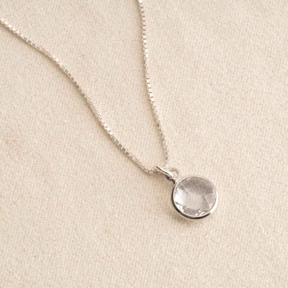 Diamond Necklace - April Birthstone Necklace