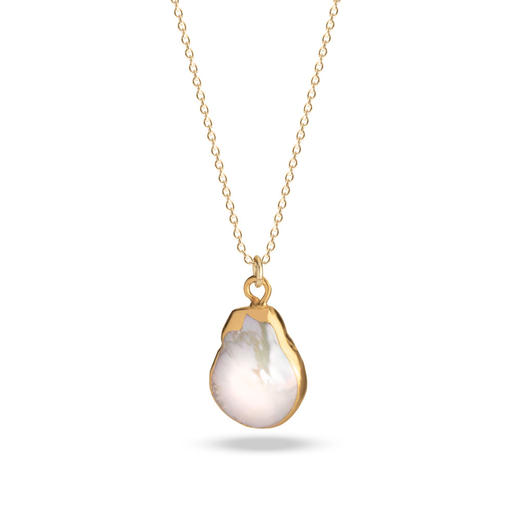Gold Pearl Necklace