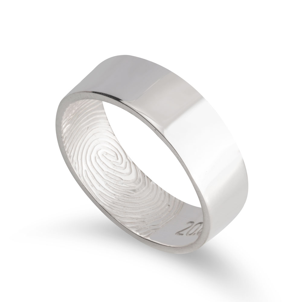 Fingerprint and Date Couple Ring