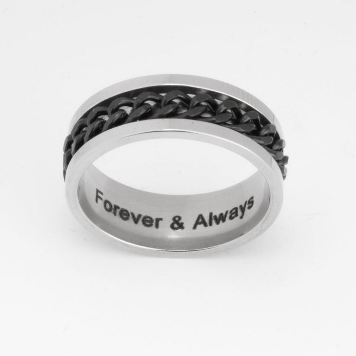 Spinning Fidget Ring For Men - Picture 4