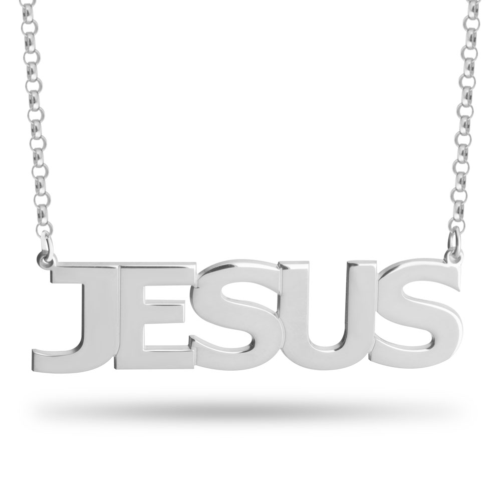 Large Name Necklace In Capital Letters