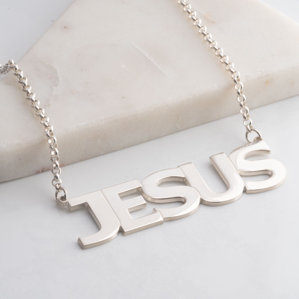 Large Name Necklace In Capital Letters