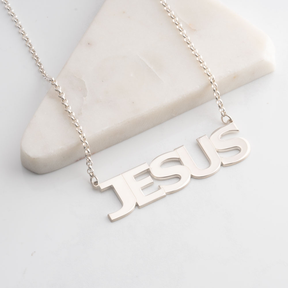 Large Name Necklace In Capital Letters